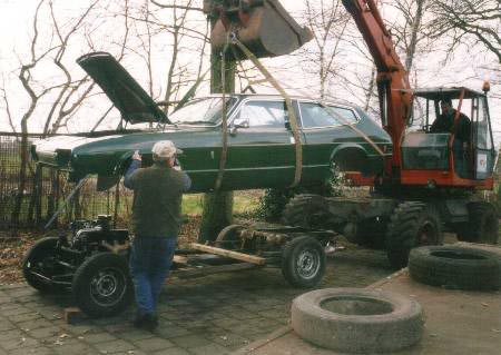 De carrosserie verwijderen